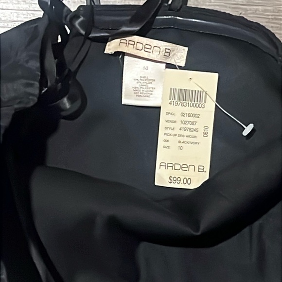 Arden B. Black and ivory Strapless Dress - Picture 7 of 7